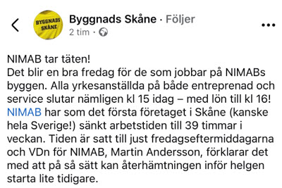 NIMAB tar täten!